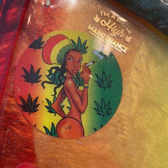 Rolling Tray with Clay Cigar and realistic ashes and greens - Picture 6 of 8